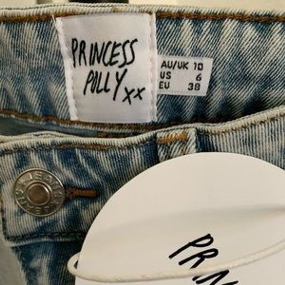 Princess Polly Careline Skinny Jeans high rise ๐ US 6 - Picture 7 of 7